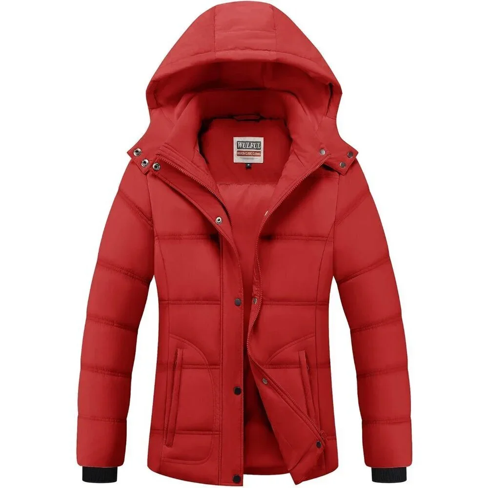 Women's Winter Coats Lightweight Warm Thicken Puffer Jacket Waterproof Quilted W